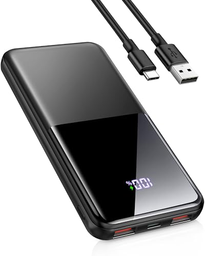 Doubc Power Bank 10000mAh, Batería Externa Carga Rapida 22.5W PD & QC 3.0 USB C Cargador Portatil compacta con Entrada & 3 Salida Compatible con iPhone 15 14 13 Pro MAX Plus Samsung Xiaomi Huawei etc