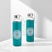 Navaris Botella de Agua de Vidrio Reutilizable - Cantimplora de borosilicato con...