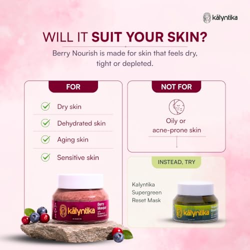 Image of Kalyntika Berry Nourish Cream Face Mask & Pack for Dry Skin, Women 1x50g