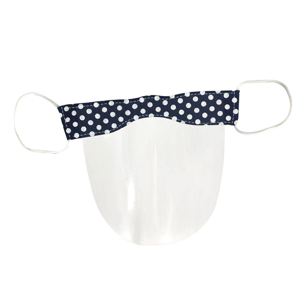 snappsy Mini Reusable Face Cover Transparent Shield Safety Mouth Shield Polka Dot-picture-6