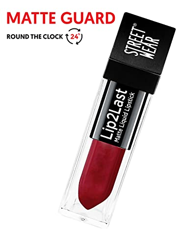 Image of Street Wear Lip2Last Matte Liquid Lipstick Vacay Red (Pack of 2)