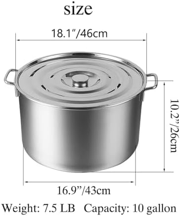 Stainless Steel Pasta Pot with Strainer Basket - Multi-Purpose Stockpot for Cooking, Ideal for Home & Restaurant Use, Durable & Versatile Kitchen Essential image 5