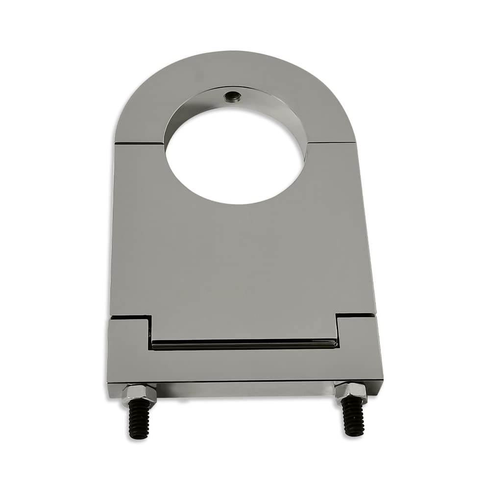 DEMOTOR PERFORMANCE Universal Chrome Aluminum 3.5" Steering Column Drop For 2" Columns SBC BBC Chevy 350 454