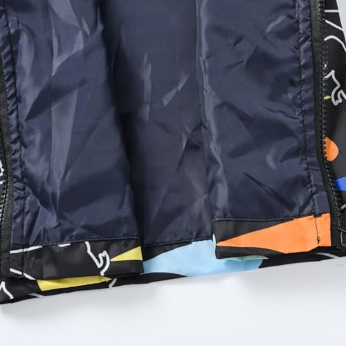 Toddler Cartoon Windproof Hooded Jackets Zipper Waterproof Long Sleeve Coats Baby Boys Girls Fall Dust Clothes3