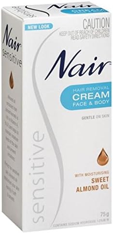 Nair Hair Removing Cream Sensitive Skin 75g sweet almond oil Origin of Australia