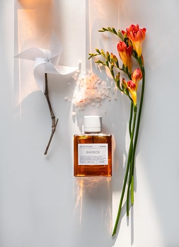 Image of KORRES Sikinos Eau de Toilette Spray, Unisex Vegan Fragrance, 1.69 Fl Oz | Watermelon Freesia Bamboo Top, Mimosa Lotus Salty Notes Heart, Cedarwood Sandalwood Musk Base, Summery Scent for Women & Men