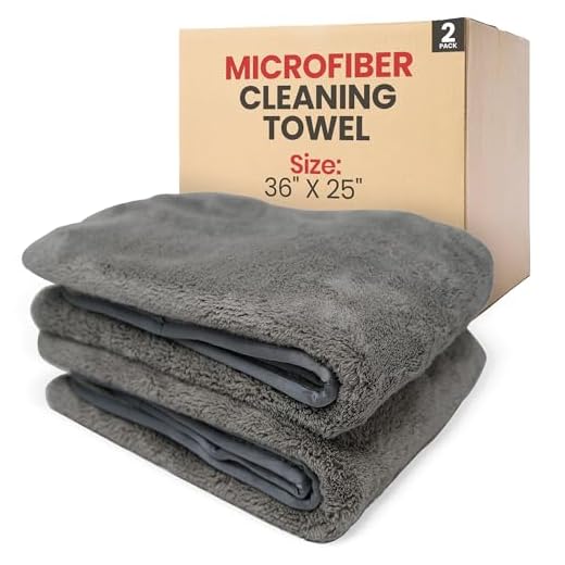 Platinum Quick Dry, Car Drying Towel. Dries Your Entire Vehicle in 90 Seconds. This Extra Large Towel is Scratch-Free, w/Awesome Absorbency - Pack of 2 (25 1/2” x 36")