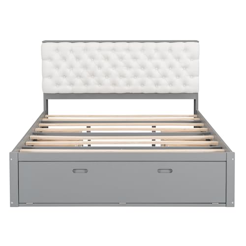 Amazon.com: RuiSiSi Queen Bed Frame with Storage Headboard