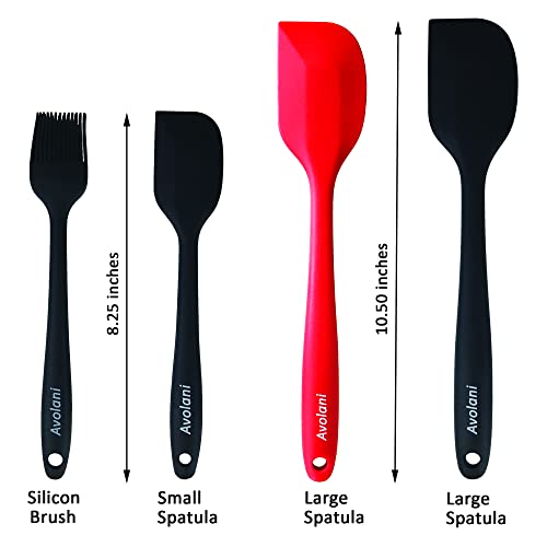 Silicon Spatula Set For Cooking. 8 Pcs High Heat Resistant Food Grade Silicone Cookware. Seamless Kitchen Utensil For Baking, Mixing And Spreading. :) #TOP5