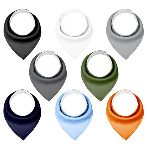 Image of Yoofoss Baby Bibs 8 Pack Baby Bandana Drool Bibs Soft and Breathable for Boys and Girls