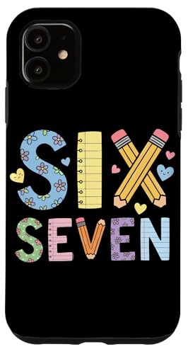 Six Seven School Matching Squad Teacher Student 6th 7th Grad �X�}�z�P�[�X iPhone 11 �p