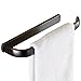 Produktbild CASEWIND Amerikanisch Handtuchring, Oval Form für Dusche Badezimmer mit Messing Konstruktion und Schwarz Obefläche Antik Stil, Handtuchhalter Wandmontieren