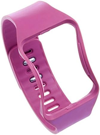 HOLLO REPLACEMENT FOR Samsung Galaxy Gear S R750 Smartwatch Colorful Replacement Silicone Band Strap Bracelet (PINK)