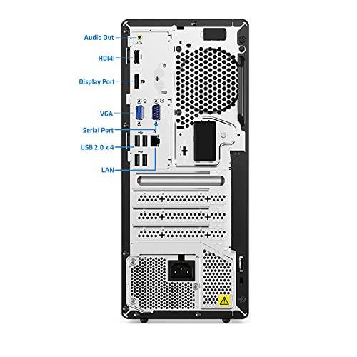 Lenovo V50T Gen 2 Business Tower Desktop, Intel Core I5-10400, 32Gb Ram Ddr4, 1Tb Pcie M.2 Ssd, Dvd-Rw, Hdmi, Rj-45, Display Port, No Wi-Fi, Windows 11 Pro, Black #TOP4
