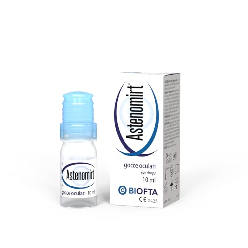 BIOFTA® ASTENOMIRT Gocce 10 ml - Gocce oculari per alleviare l'affaticamento visivo da computer, smartphone, studio, guida, esposizione ai raggi solari