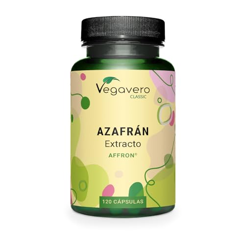 Saffron Español Vegavero | 30 mg | 3,5% Safranal + Crocin | Azafrán Premium Affron | SIN ADITIVOS...