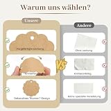 HAKACC 140 sztuk okrągłych etykiet Ø 6 cm, zawieszki z papieru typu kraft z falistym brzegiem, na wesele, walentynki, zawieszki do butelek do szklanek i majsterkowania