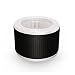 KOIOS Upgraded Air Purifier with True HEPA Filter, Portable Air Cleaner for Rooms and Offices, Odor Cleaner with 3 Stage Filtration System, Night Light (Replacement Filter-Black)