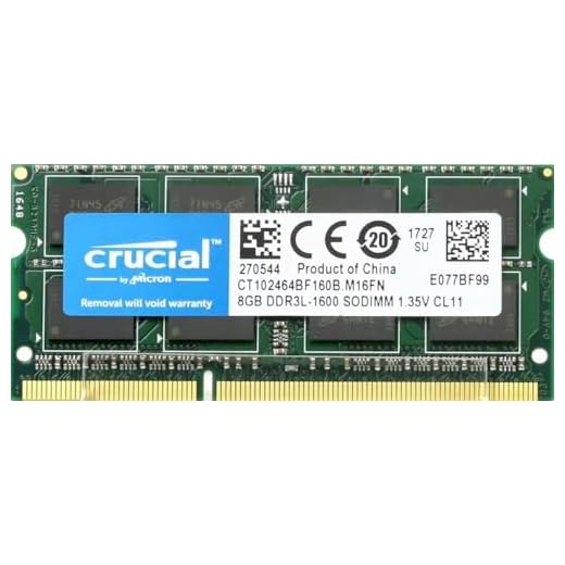 Crucial RAM CT102464BF160B 8 GB DDR3 1600 MHz CL11 Memoria Portátil