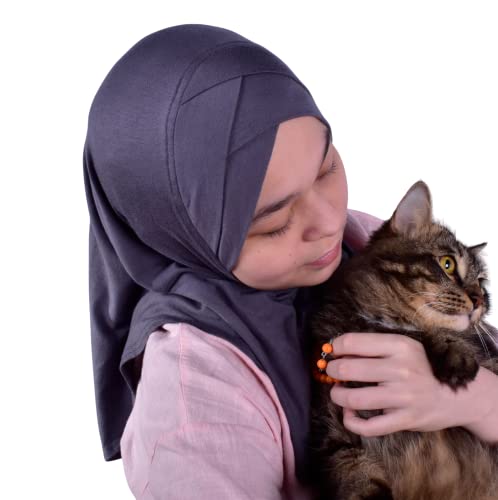 MuLanLegend Handmade| Princess Nur Hijab Pleated | Girls Kids 1 piece Cotton Practical Hijab Headscarf Instant Scarf2