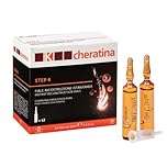 K-Cheratina, Fiale Ricostruzione Istantanea, Trattamento per la Ricostruzione dei Capelli Danneggiati, Nutre in Profondità e Rinforza, Confezione con 12 Pezzi da 10 ml