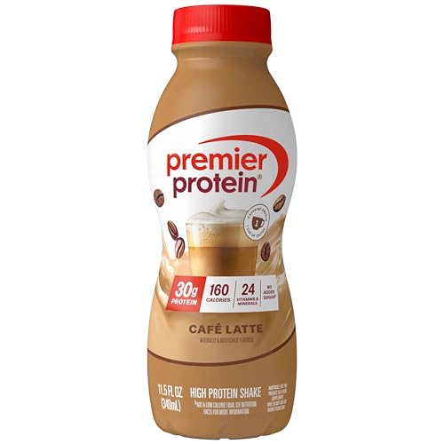 Premier Protein +Energy 30g High Protein Shake, Café Latte, 1 Pack - image 1