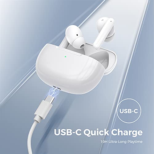 Bluetooth Headphones Wireless Earbuds Noise Cancelling with 4 Built-in Microphones Bass for Music and Clear Calls… - Image 6