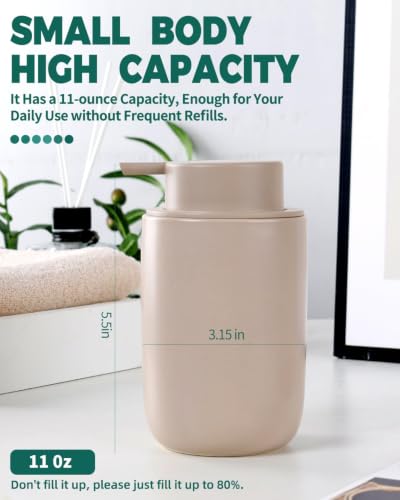 Image of BosilunLife Foam Soap Dispenser, Hand Pump Dispenser for Kitchen Sink