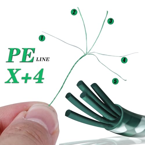 Linha de pesca trançada Sougayilang 4 fios Super Strong 20LB Braided Lines Abrasion Resistant PE Fis