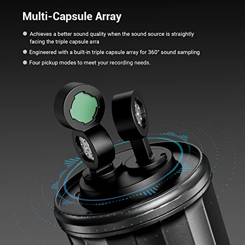 Smallrig U60 All Metal Usb Microphone Pc Streaming Microphone, Gaming Mic For Pc,Ps5 & Mac, 4 Pickup Patterns, Shock Mount And Adjustable Stand, Gain Control For Recording, Plug And Play, Black - 3466 #TOP2