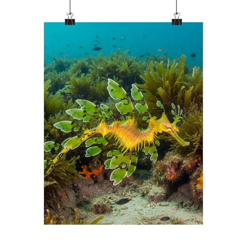 Premium Matte Poster Leafy Sea Dragon