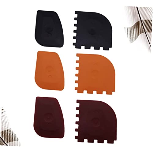 Luxshiny 6Pcs Silicone Squeegee Cleaning Scrubber Plastic Cleaner Pan Scraper Tool Grill Pan Scraper Silicone Turner Spatula Pc Scraper Blade Cleaning Scraper Blade Reusable Kitchen Tool #TOP6