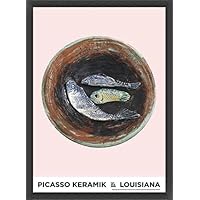 Amazon.co.jp: ポスター パブロ ピカソ Stilllife with 3 fish 1957