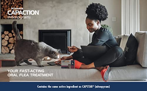 PetArmor CAPACTION (nitenpyram) Oral Flea Treatment for Cats, Fast Acting Tablets Start Killing Fleas in 30 Minutes… - Image 4