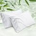 Bedsure Cooling Bamboo Pillowcases Set of 2 - White Breathable Cool Ultra Soft Pillow Cases - Viscose from Bamboo - Organic Natural Silky Material, Moisture Wicking(White, Queen Size 20x30 inches)