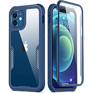 FUNMIKO Compatible for iPhone 12 Pro Case,iPhone 12 Case with Screen Protector [Built-in],Military Grade Pass 21 ft…