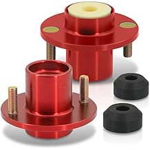 AJP الموزعون الأداء سباق الترقية JDM تعليق Coilover Shocks 2 - قطعة T-6061 Billet الألومنيوم Strut Tower Extended Top Hats Mount Bushings Bump Stop Kit Red for Civic Del Sol CRX Integra