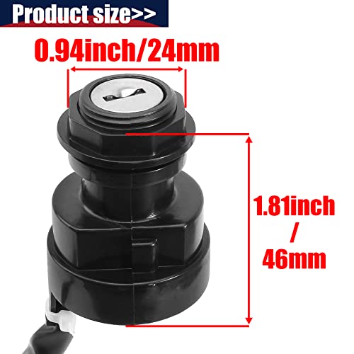 Qazaky Yfz450 Ignition Key Switch Compatible With Yamaha Grizzly 400 450 Yfm400 Yfm450 Kodiak 400 450 Wolverine 450 Yfz450Le Yfz450R Yfz450Se Yfz450Sp Yfz450V Yfz450W Yfz450X #TOP1