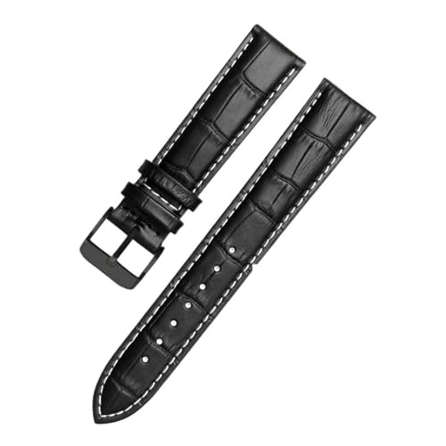 Bracelet de montre en cuir véritable marron d'une élégance intemporelle pour homme