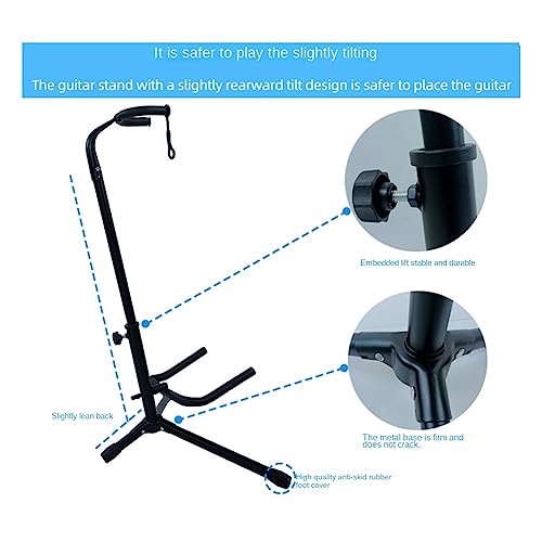 Lisher Support de Guitare au Sol en Métal avec Support de Trépied pour Guitare Électrique Acoustique, Support de Guitare pour Rack - Les Beatles, Paul McCartney, John Lennon, RIngo Starr, George Harrison Lisher Support de Guitare au Sol en Métal avec Support de Trépied pour Guitare Électrique Acoustique, Support de Guitare pour Rack – Image 4