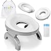 Amagoing Travel Potty Training Seat, 2-in-1 Mio Portable Potty Chair + Toilet Trainer for Toddler, Baby & Kids with…