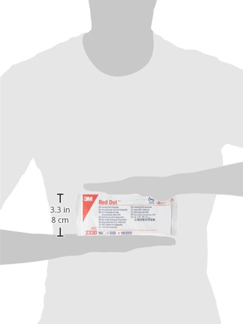 3 m Health Care Mm2330 Red Dot SE reposer EKG Electrodes (lot de 100)