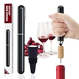 FBBULES Ensembles d'accessoires pour Vin, Tire-Bouchon Pompe à Air 2-en-1 avec Coupe-Capsu...