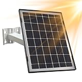 5W Solar Panel for Security Camera, 5V USB Solar Charger with Type-C Port, IP66 Waterproof, 360° Adjustable Bracket & 6.5ft Cable for Outdoor Rechargeable Battery Camera