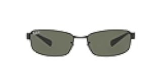 RB3364 Metal Polarized Rectangular Sunglasses