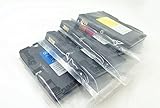 4 x RICOH GC 21 gc21 Lot cartouches cartouches d'encre de gel (K/C/M/Y) GC de 21 K GC-21Y BCI-21 C GC pour Ricoh GX3000 & GX3050 N