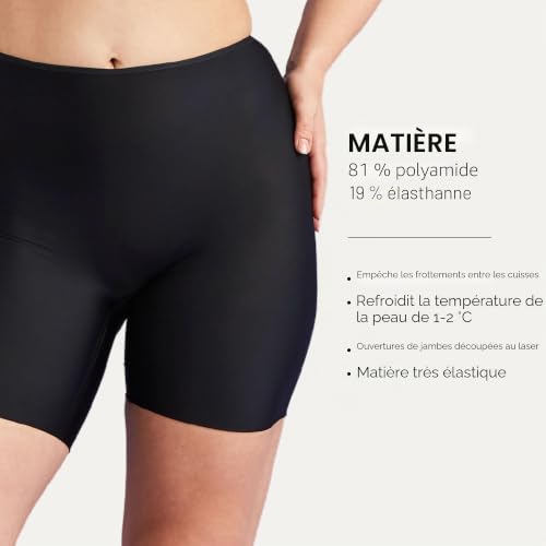 Miss Mary of Sweden : Panty à Jambes Longues Cool Sensation, Short d’été pour Femme 48 Taupe – vue 7