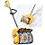 10-Inch Cordless Snow Shovel for Dewalt 20V Battery (No Battery), Portable Electric Snow Blower with 10" Width, 6" Depth, 20FT Throw Distance, -45° to 45° Throwing Angle Snow Shovel for Patio Driveway