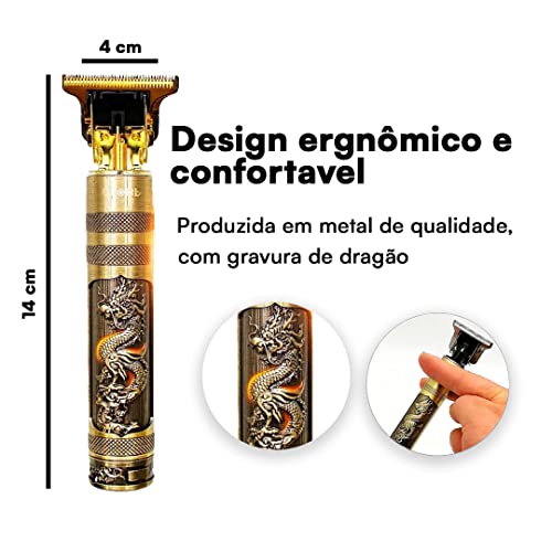 Maquina Para Acabamento de Cabelo e Barba - bateria 2.500M DRAGÃO