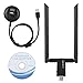 Produktbild Vipxyc Drahtlose Netzwerkkarte, RTL8812AU Dualband-WLAN-Karte, 5G/2,4G-WLAN-Dongle-Adapter Für Windows XP/Vista/7/8/10/Linx2.6X/Mac OS X.